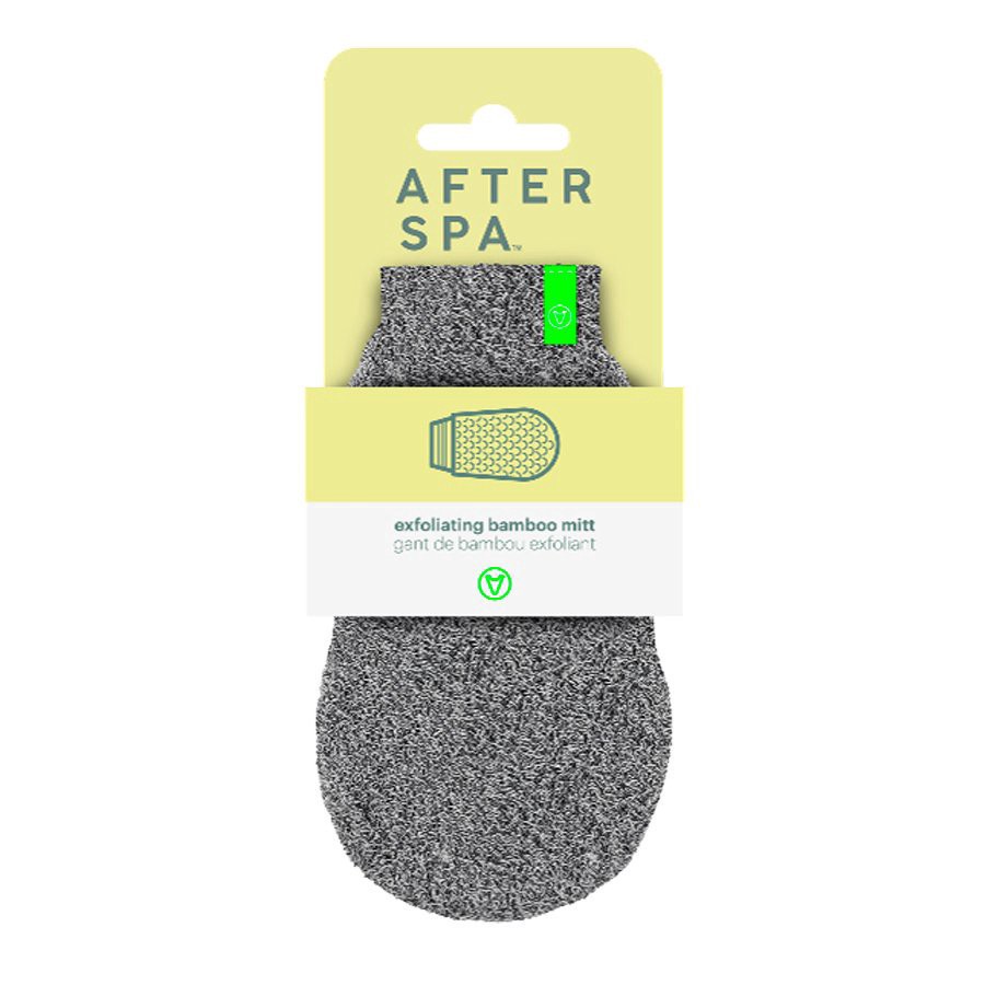 slide 1 of 1, Afterspa Exfoliating Bamboo Mitt, 1 ct