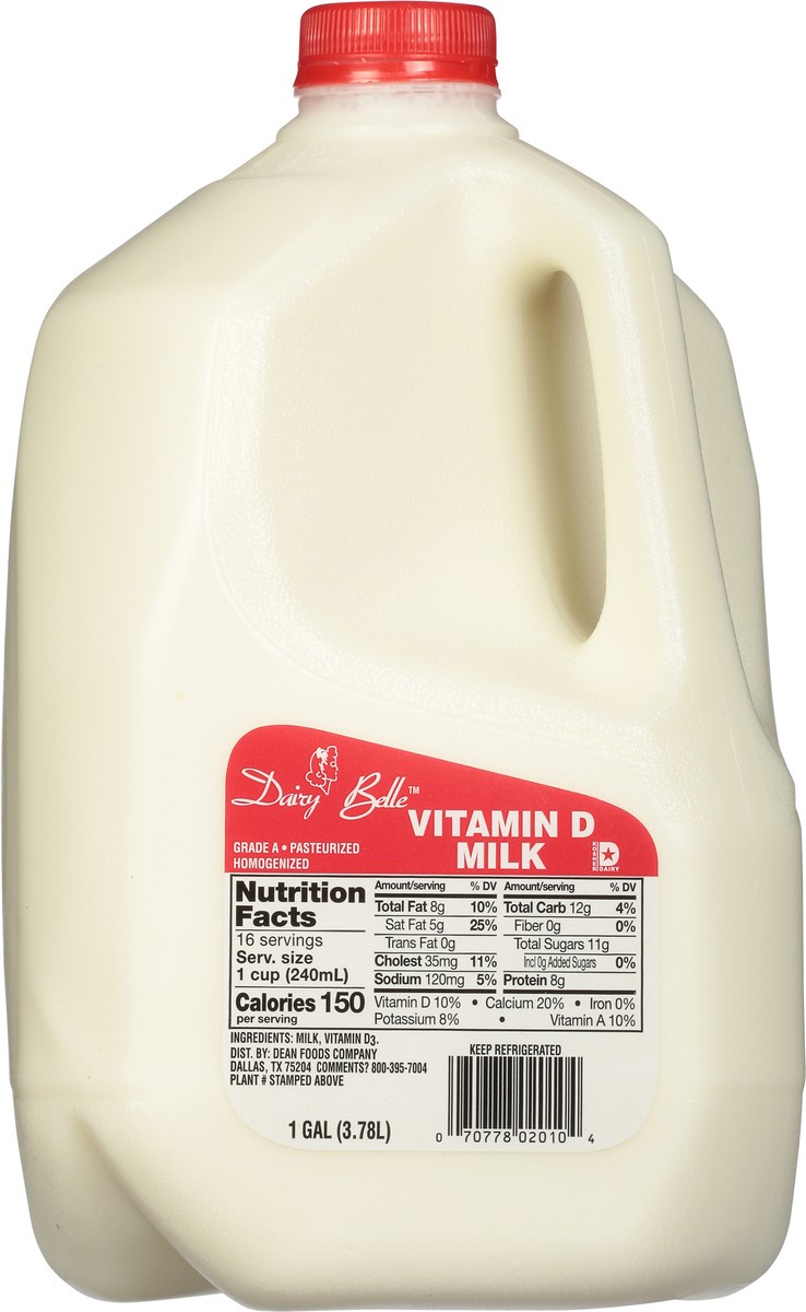 slide 9 of 11, Dairy Belle Whole Milk, 1 gal