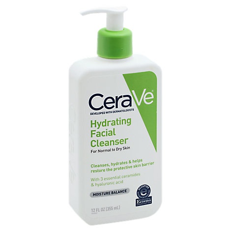 slide 1 of 1, Cerave Hydrating Facial Cleanser, 12 fl oz