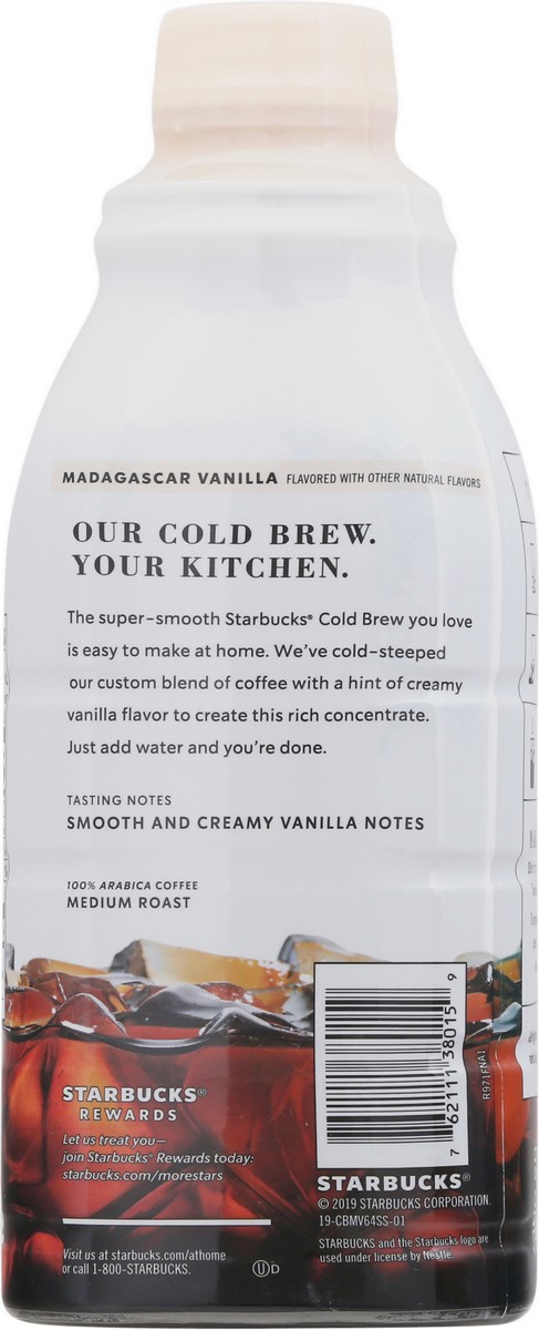 slide 5 of 9, Starbucks Cold Brew Medium Roast Madagascar Vanilla Coffee Concentrate 32 fl oz, 32 fl oz