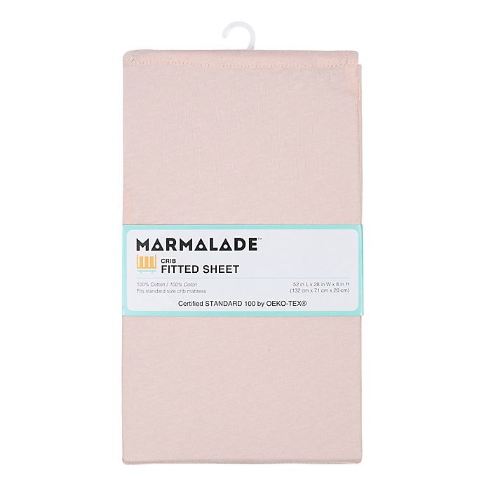 Marmalade Cotton Jersey Fitted Crib Sheet Mauve 1 ct Shipt