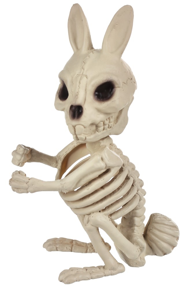 slide 1 of 1, Holiday Home Bunny Skeleton Decoration, 5 in