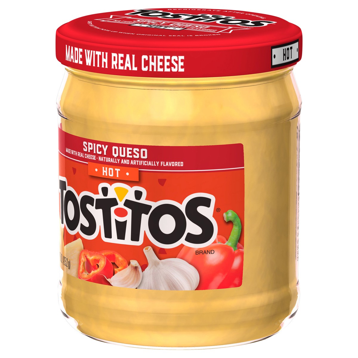 slide 7 of 14, Tostitos Dip Hot Spicy Queso Naturally & Artificially Flavored 15 Oz,