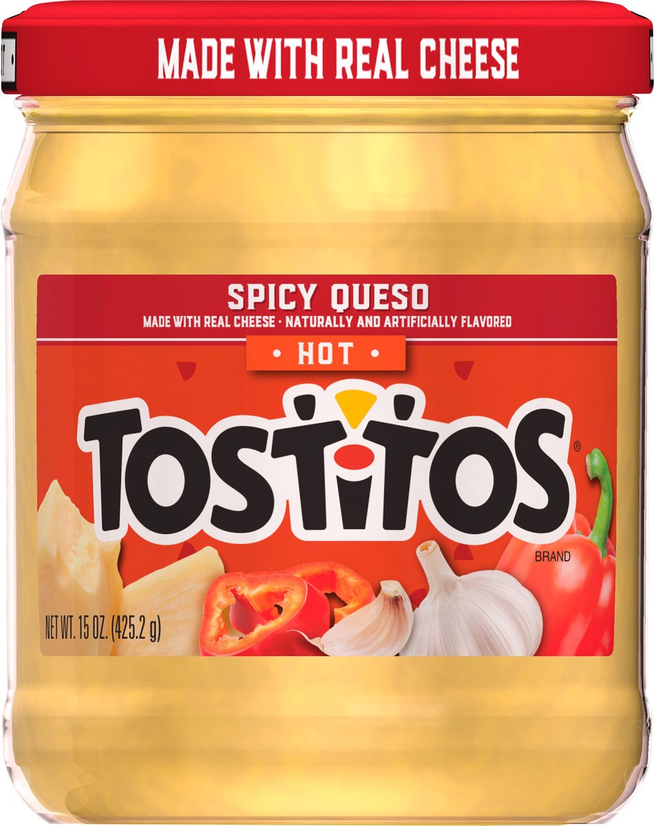 slide 5 of 14, Tostitos Dip Hot Spicy Queso Naturally & Artificially Flavored 15 Oz,