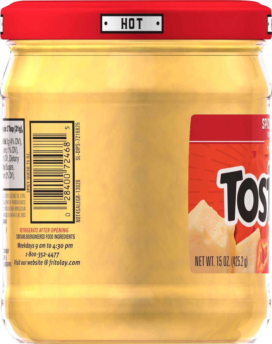 slide 11 of 14, Tostitos Dip Hot Spicy Queso Naturally & Artificially Flavored 15 Oz,