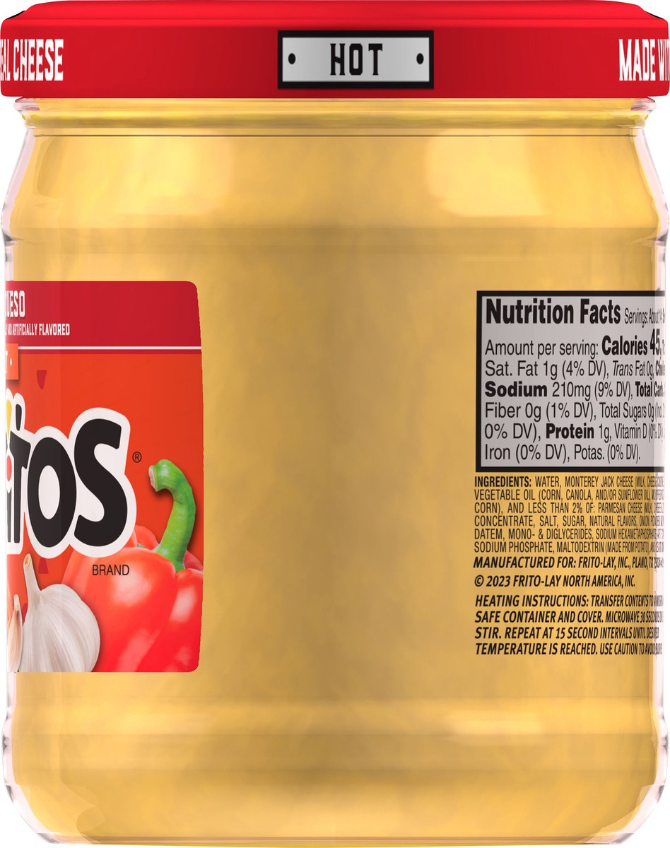 slide 13 of 14, Tostitos Dip Hot Spicy Queso Naturally & Artificially Flavored 15 Oz,