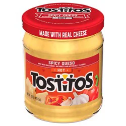 Tostitos Dip Hot Spicy Queso Naturally & Artificially Flavored 15 Oz