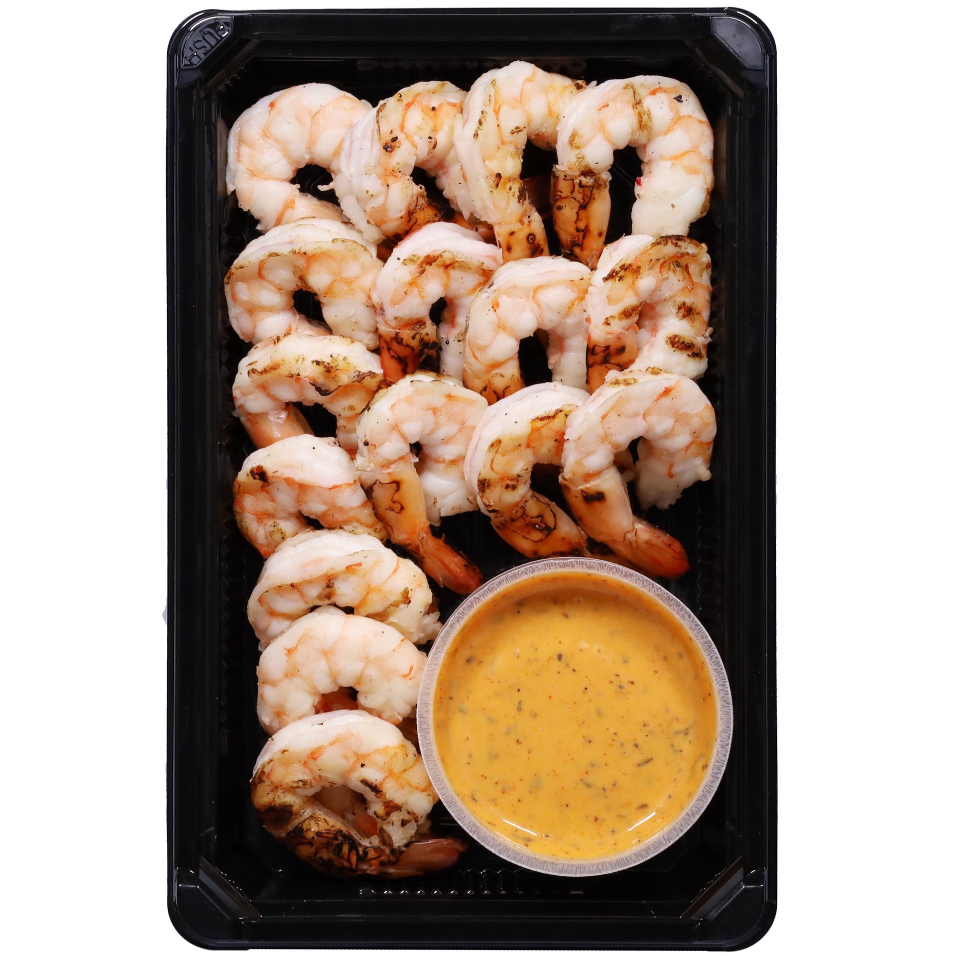 slide 1 of 1, H-E-B Fish Market Grilled Shrimp Cocktail with Blackened Sauce, 12 oz