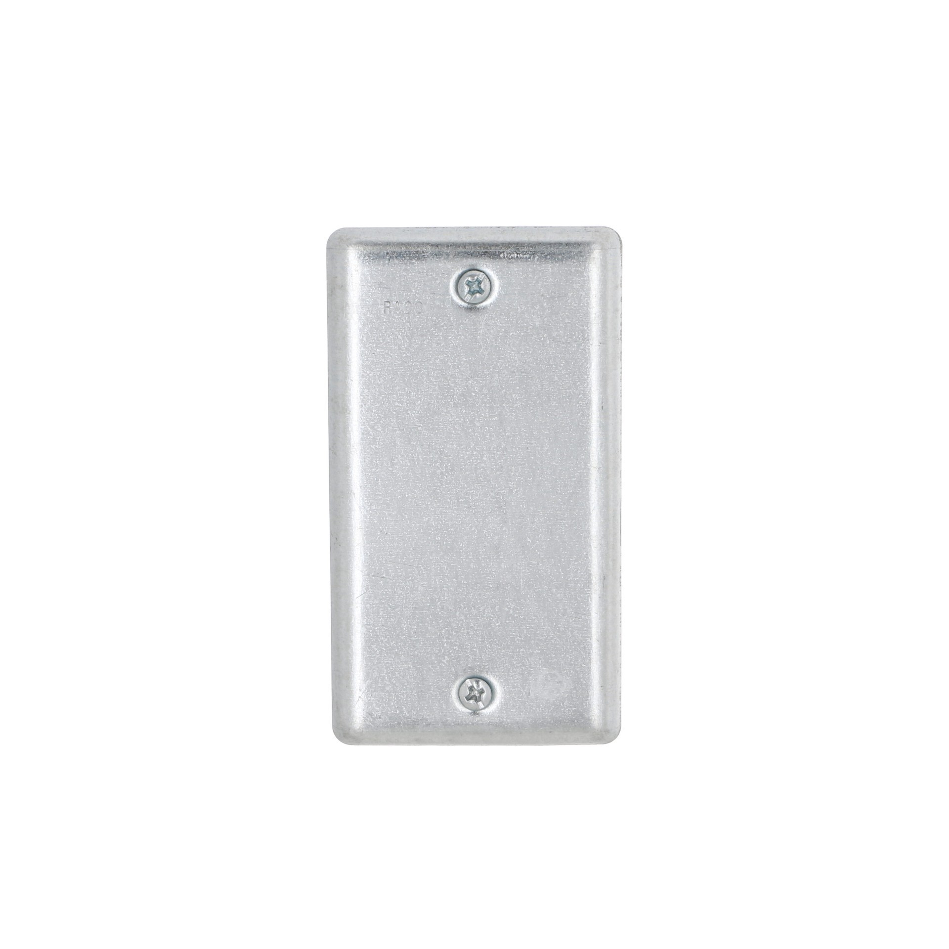 slide 6 of 6, RACO 1-Gang Rectangle Metal Electrical Box Cover, 1 ct