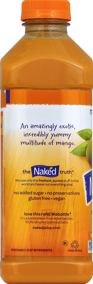 slide 3 of 4, Naked Mighty Mango All Natural Fruit Juice Smoothie, 32 oz