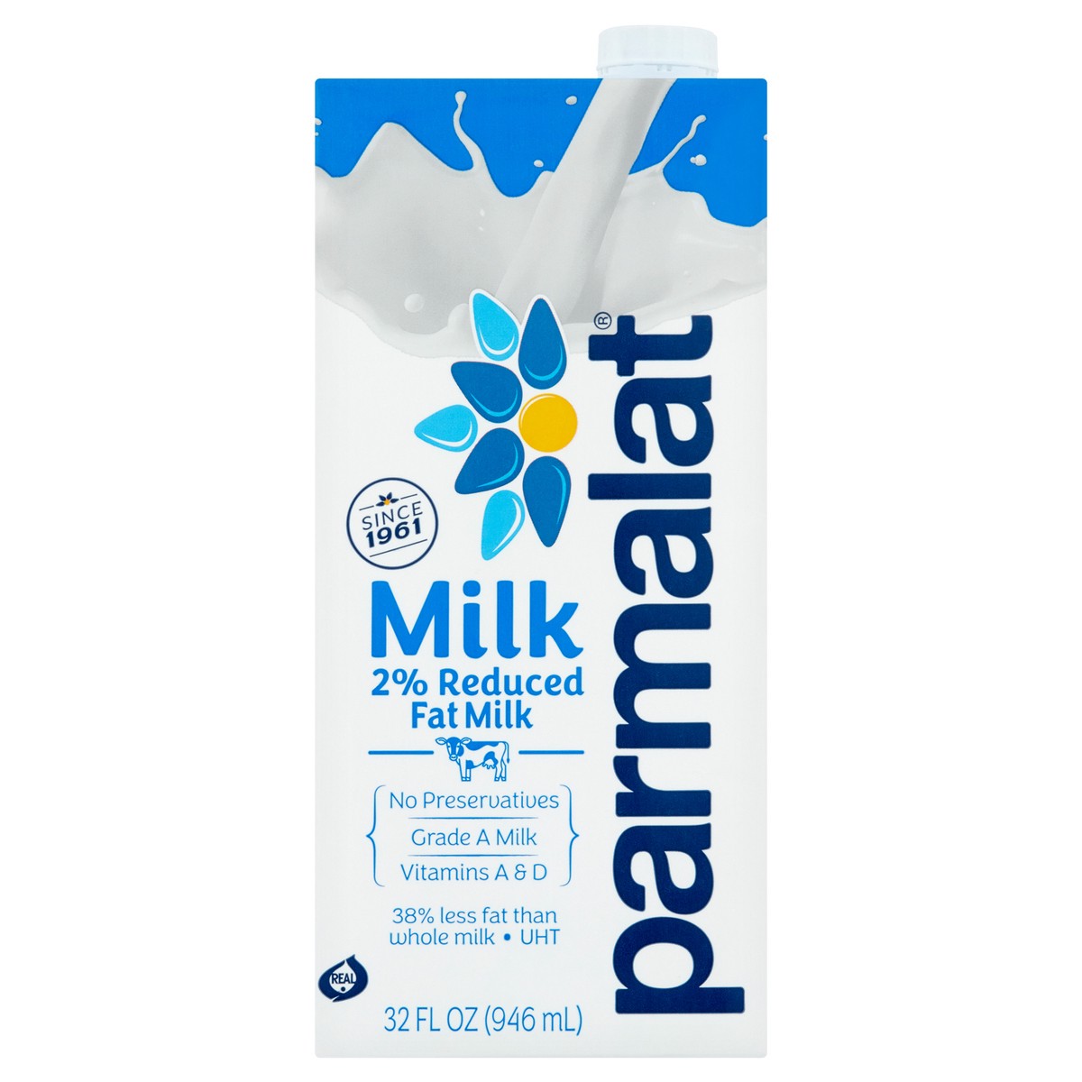 slide 1 of 4, Parmalat 2% Milk, 1 qt