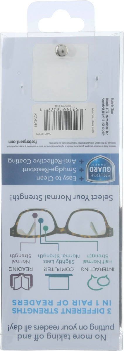 slide 4 of 9, Foster Grant McKay Multi Focus Reading Glasses, 1 ct