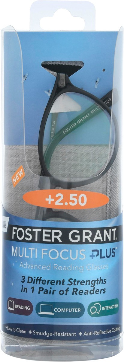 slide 9 of 9, Foster Grant McKay Multi Focus Reading Glasses, 1 ct