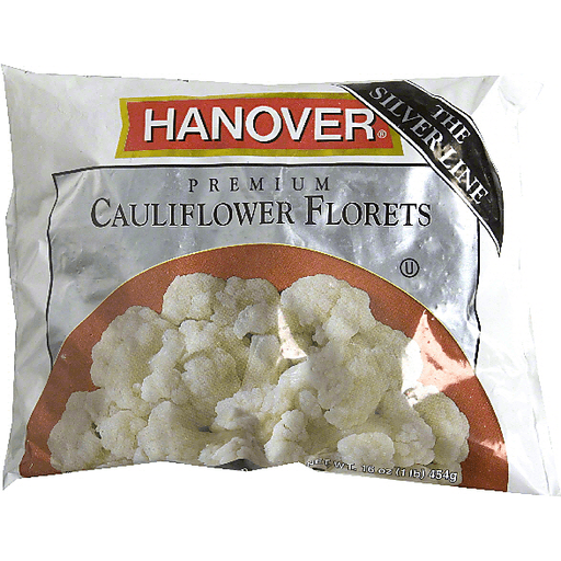 slide 1 of 1, Hanover Premium Vegetables, Cauliflower Florets, 12 oz