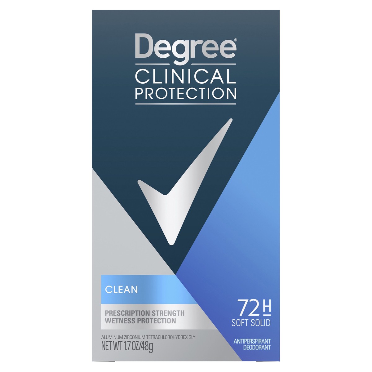 slide 1 of 7, Degree Clinical Clean Antiperspirant & Deodorant, 1.7 oz