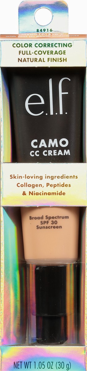slide 6 of 9, e.l.f. Broad Spectrum SPF 30 Medium 310 C Camo CC Cream, 1.05 oz
