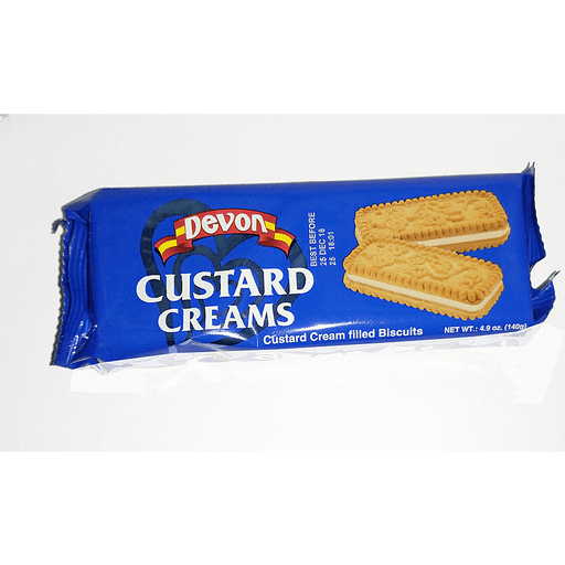 slide 1 of 1, Devon Custard Cream Biscuits, 4.9 oz