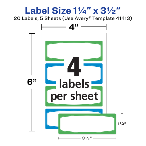 slide 4 of 7, Avery Durable Labels Kid, 1 ct