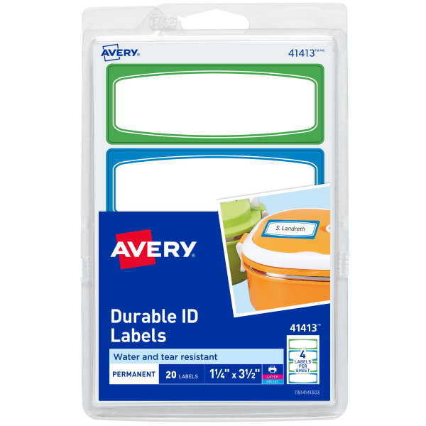 slide 1 of 7, Avery Durable Labels Kid, 1 ct