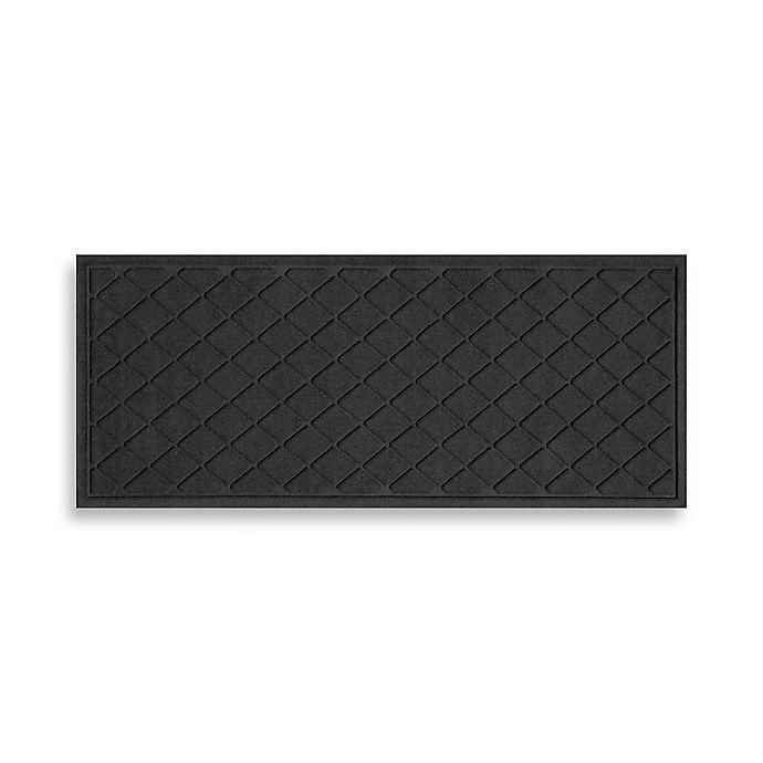 slide 1 of 4, Weather Guard Argyle Door Mat - Charcoal, 22 in x 60 in