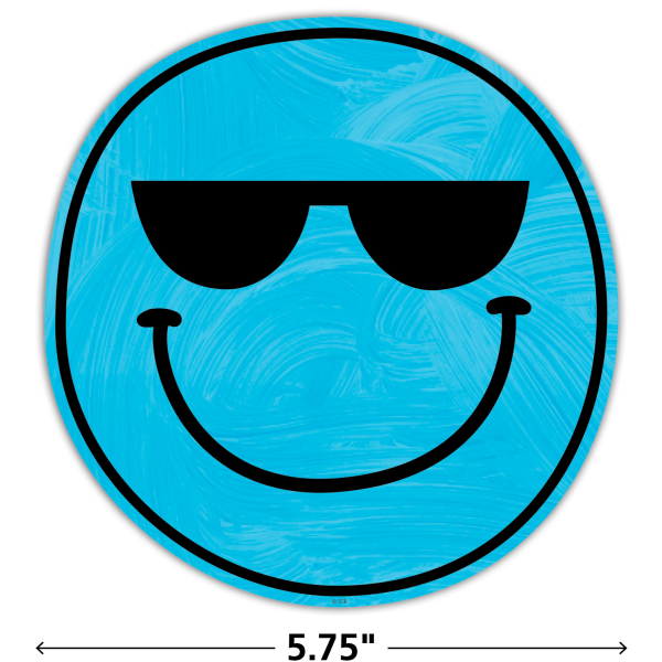 slide 2 of 3, Teacher Created Resources Accents, Brights 4Ever Smiley Faces, Multicolor, Pack Of 30 Accents, 30 ct