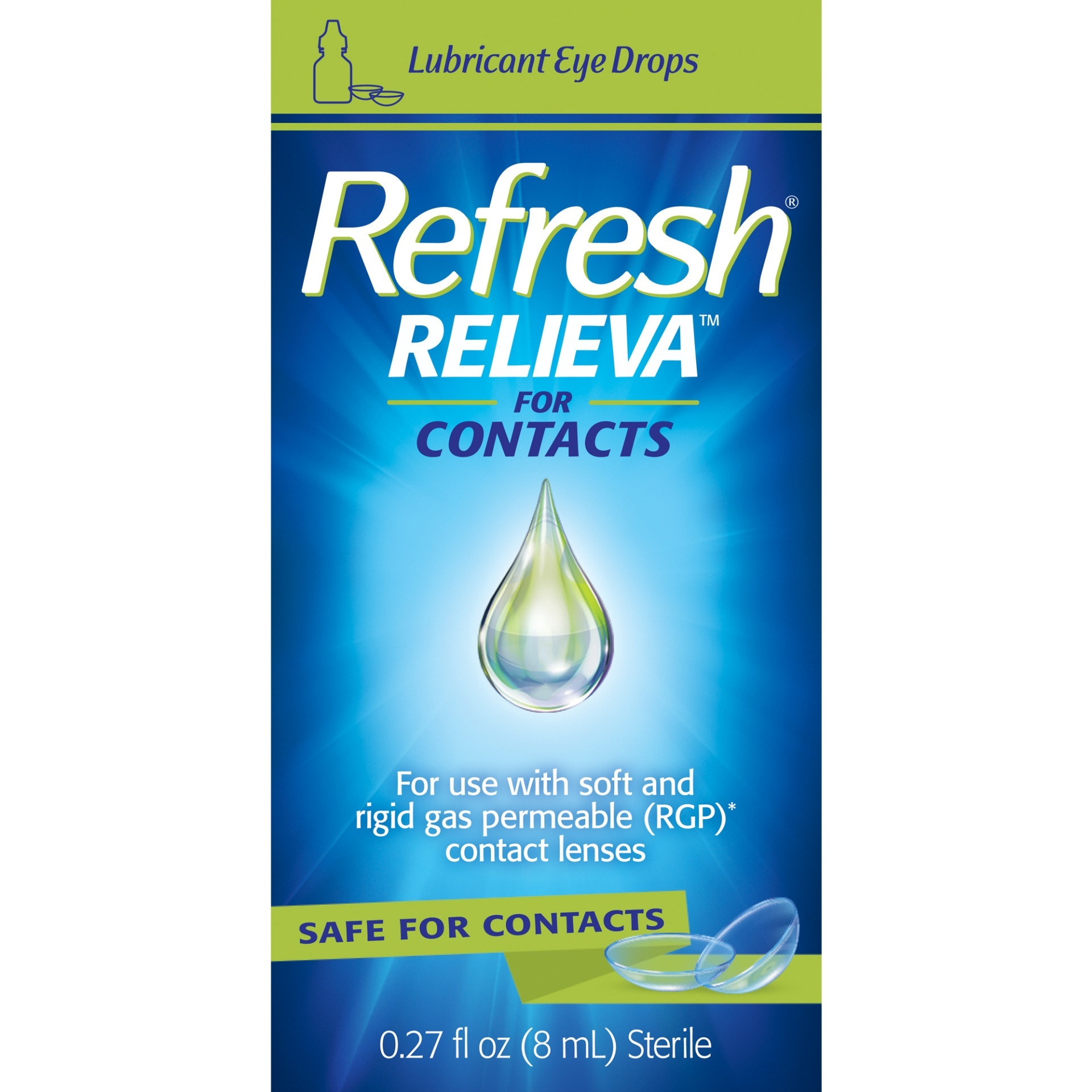 slide 1 of 1, Refresh Relieva For Contacts Lubricant Eye Drops, 0.27 oz