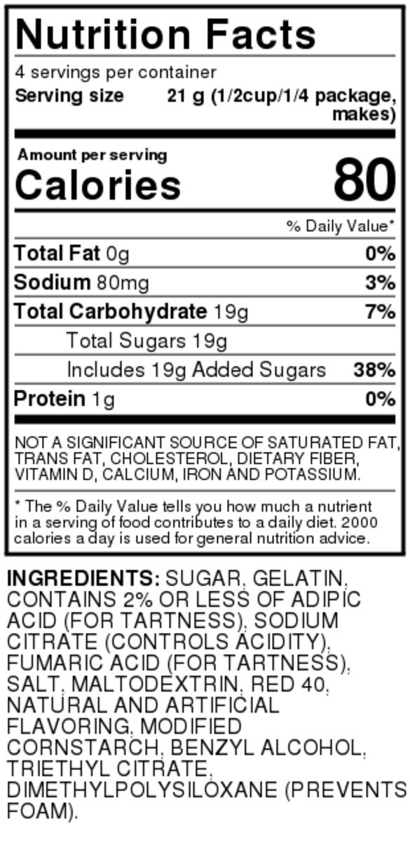 slide 4 of 9, Food Club Gelatin - Strawberry, 3 oz