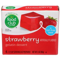 Food Club Gelatin - Strawberry