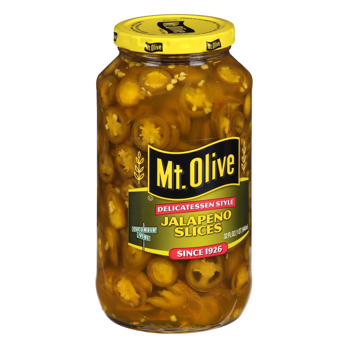 slide 4 of 9, Mt. Olive Deli Style Jalapeno Pepper Slices - 32 fl oz jar, 32 fl oz