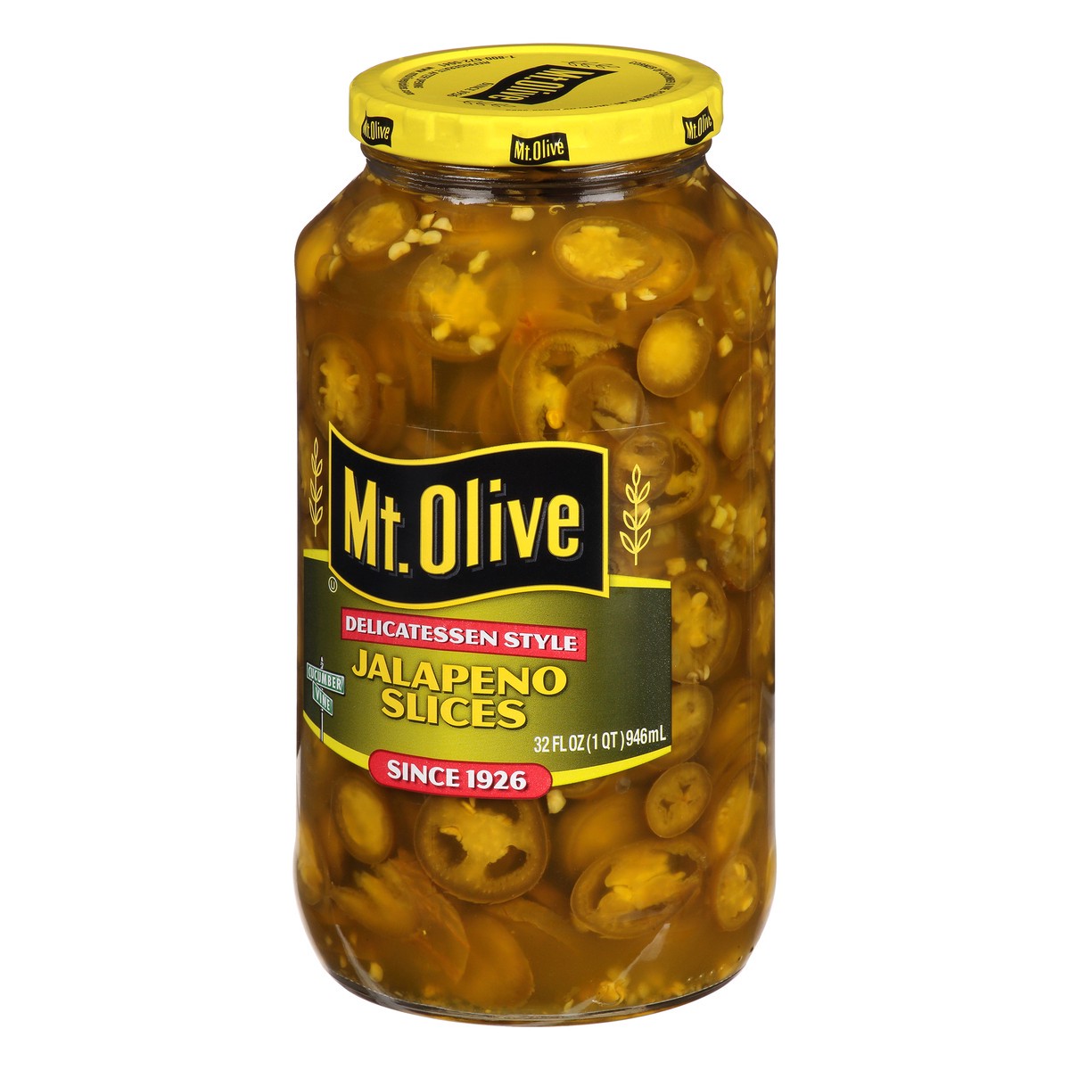 slide 3 of 9, Mt. Olive Deli Style Jalapeno Pepper Slices - 32 fl oz jar, 32 fl oz