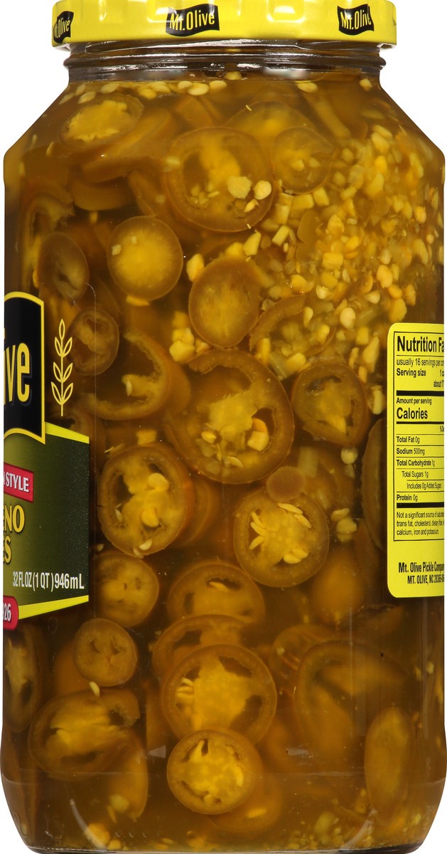 slide 5 of 9, Mt. Olive Deli Style Jalapeno Pepper Slices - 32 fl oz jar, 32 fl oz