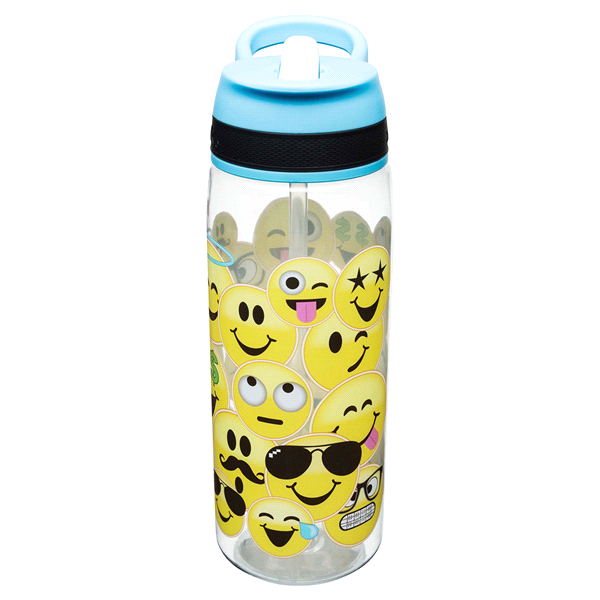 slide 1 of 1, Emojination Water Bottle, 25 oz