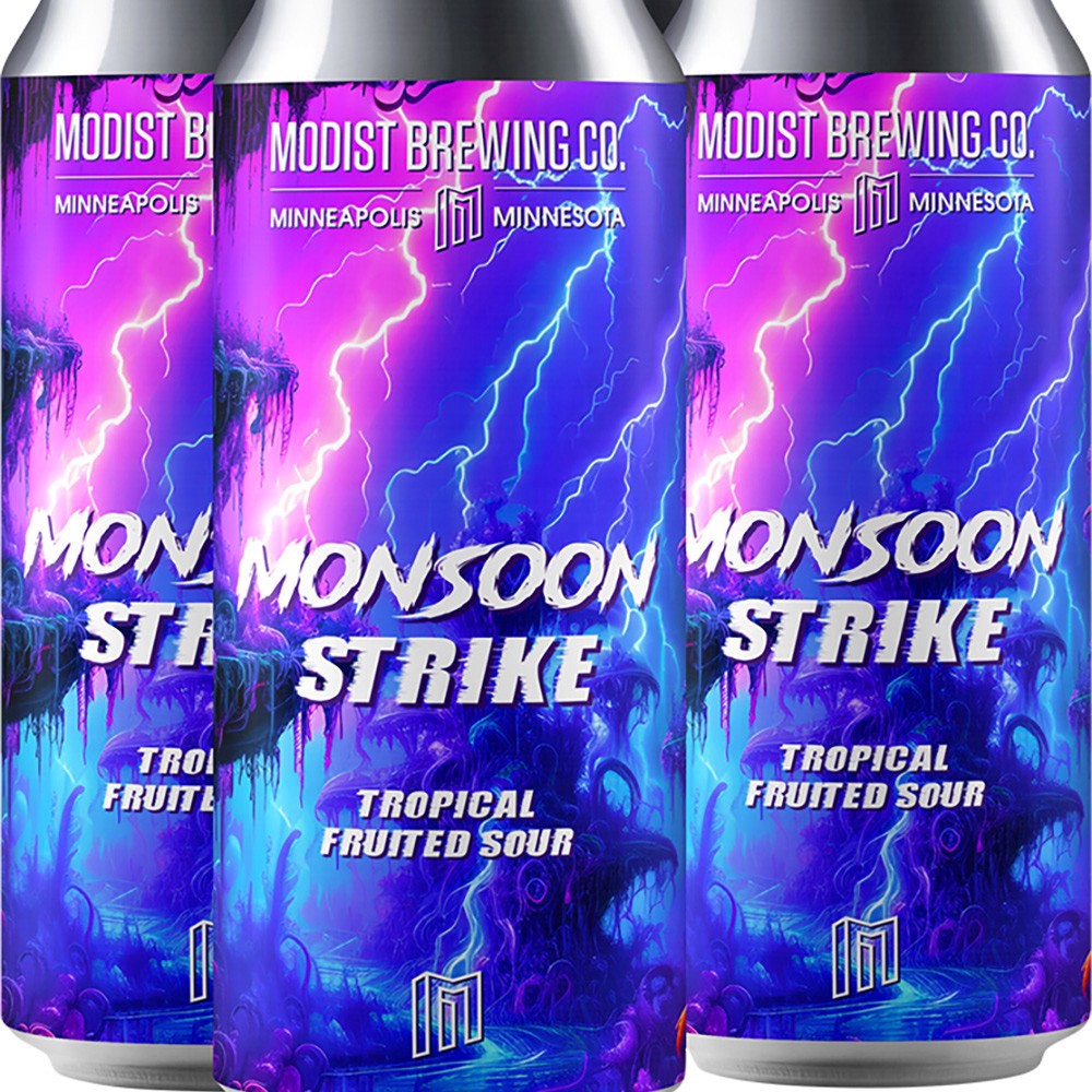 slide 1 of 1, Modist Brewing Co Tropical Sour Monsoon Strike, 64 fl oz