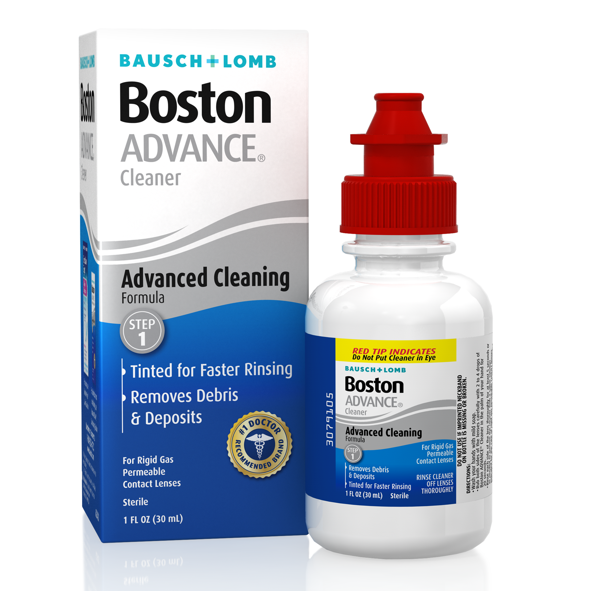 slide 1 of 4, Bausch + Lomb Boston Advance Cleaner Contact Lens Solution for Rigid Gas Permeable Lenses - 1 fl oz, 1 fl oz