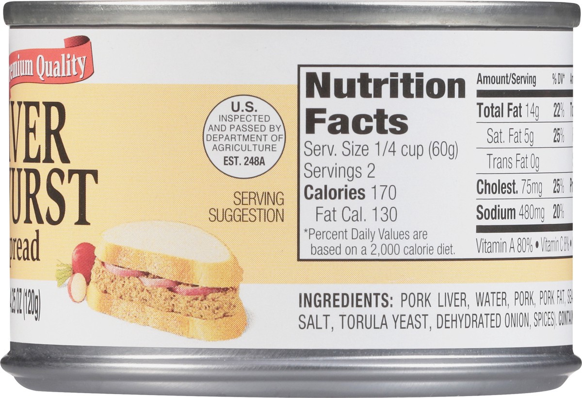 slide 4 of 8, Underwood Spread, Liver Wurst, 4.25 oz