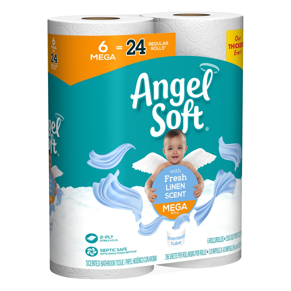 slide 3 of 7, Angel Soft Toilet Paper, 1 ct