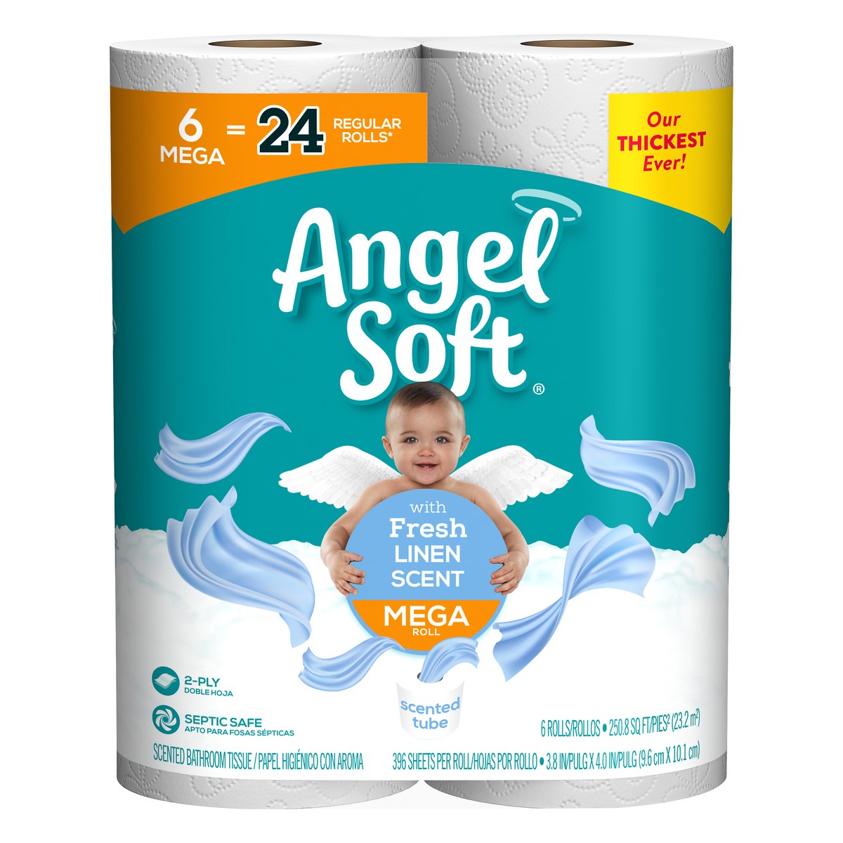 slide 1 of 7, Angel Soft Toilet Paper, 1 ct