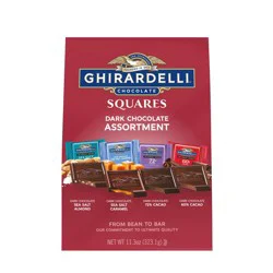 GHIRARDELLI Dark Chocolate Squares Assortment, 11.3 oz Bag