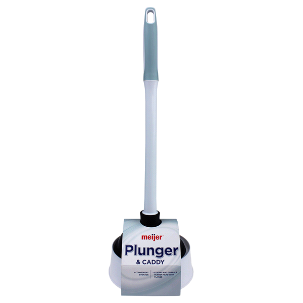 slide 1 of 1, Meijer Plunger and Caddy, 1 ct