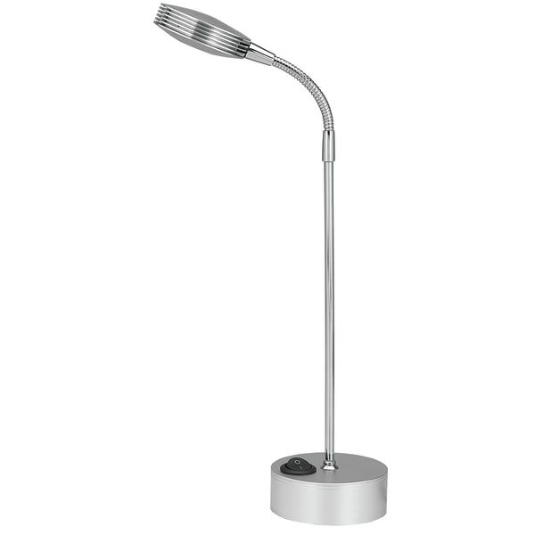 slide 1 of 1, Realspace Adjustable Led Task Lamp, 11-1/2''H, Brushed Nickel, 1 ct