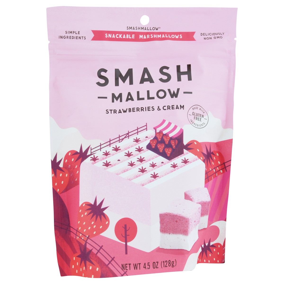 slide 7 of 12, SmashMallow Strawberries & Cream Snackable Marshmallows 4.5 oz, 4.5 oz