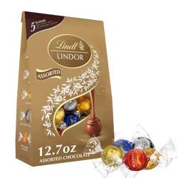 Lindt Lindor Assorted Chocolate Candy Truffles Bag