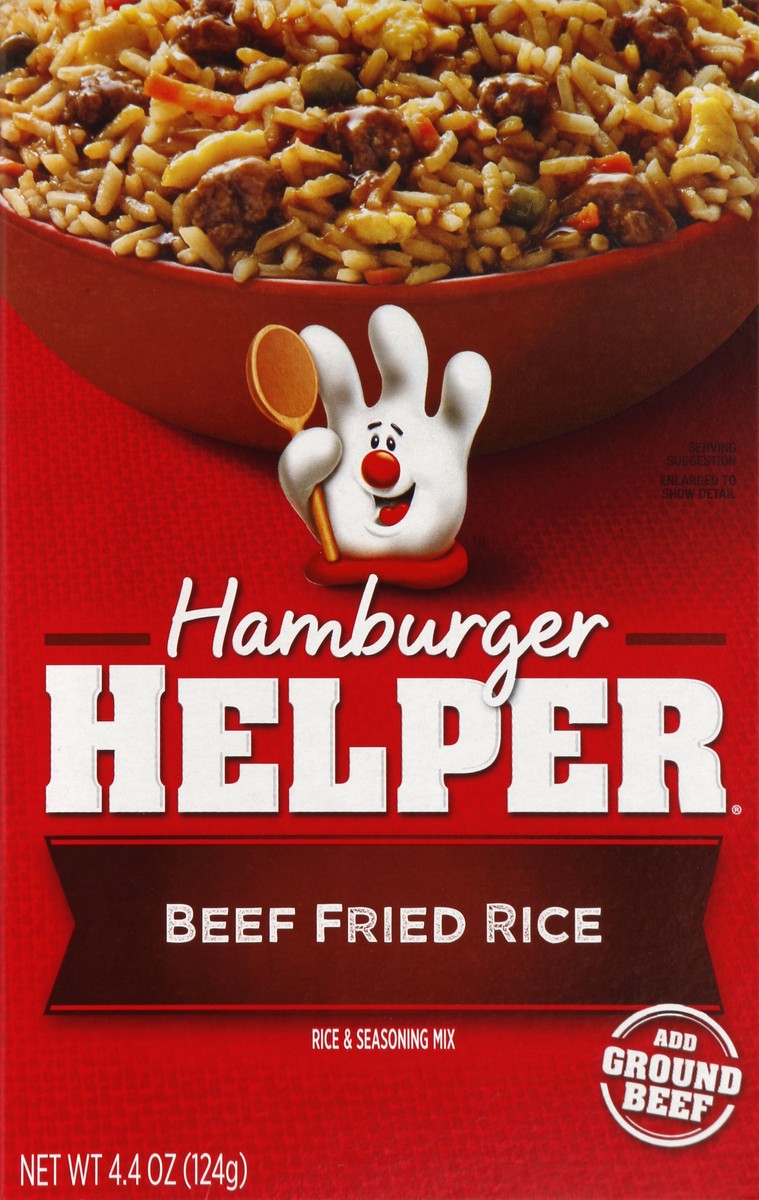 slide 4 of 4, Betty Crocker Hamburger Helper Rice & Seasoning Mix Beef Fried Rice, 4.4 oz