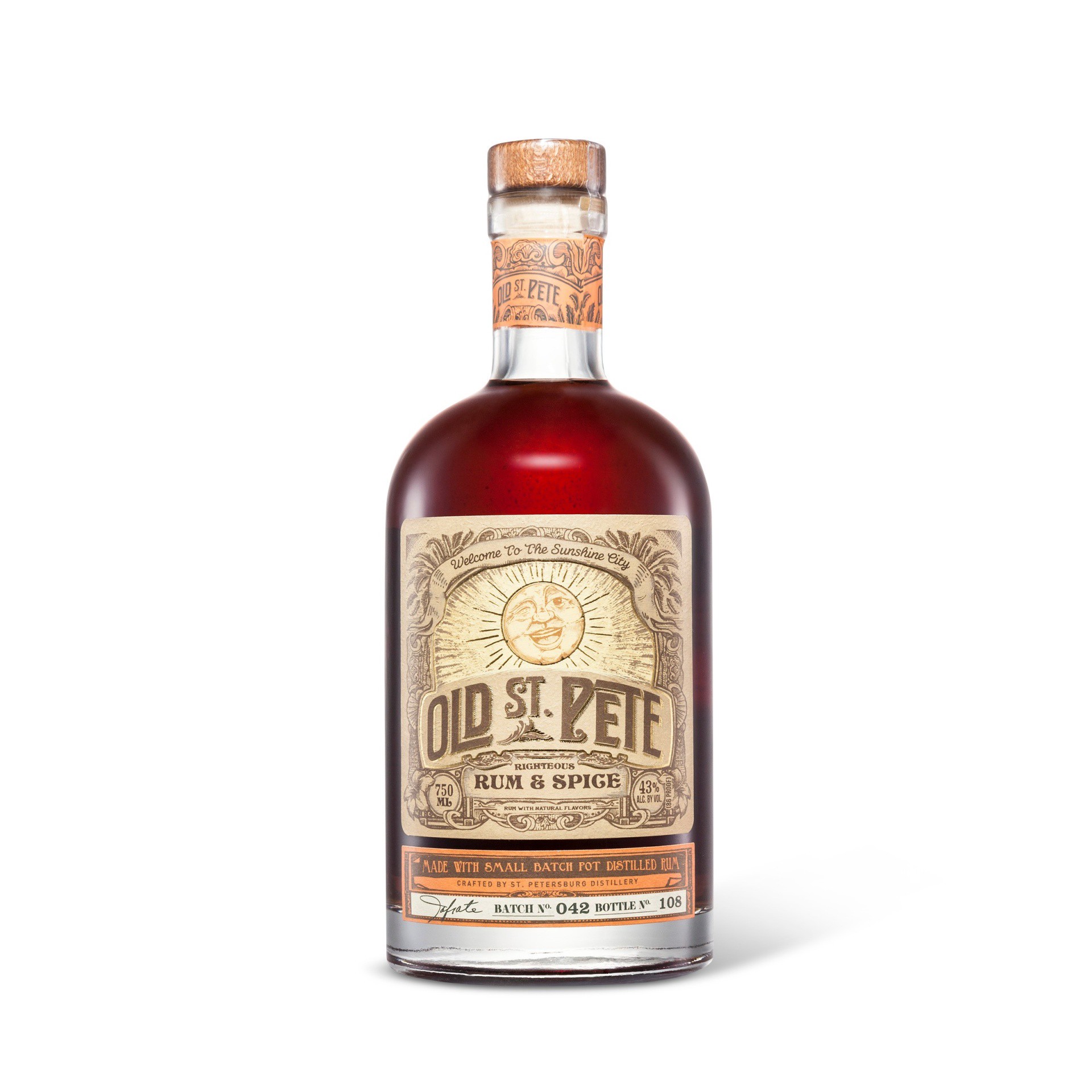 slide 1 of 1, Old St. Pete Righteous Rum & Spice, 750 ml