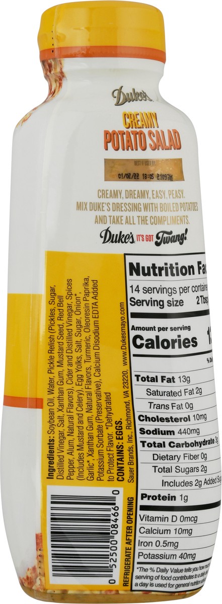 slide 11 of 12, Duke's Bold & Tangy Creamy Potato Salad Dressing 14 fl oz, 14 oz