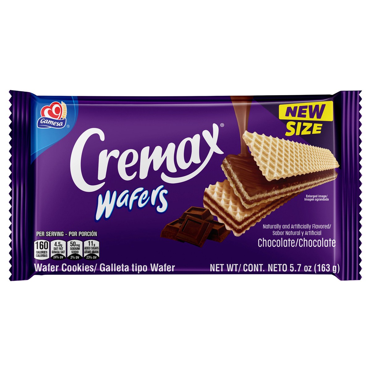 slide 3 of 9, Gamesa Cremax Wafer Cookies Chocolate 5.7 Oz, 5.7 oz