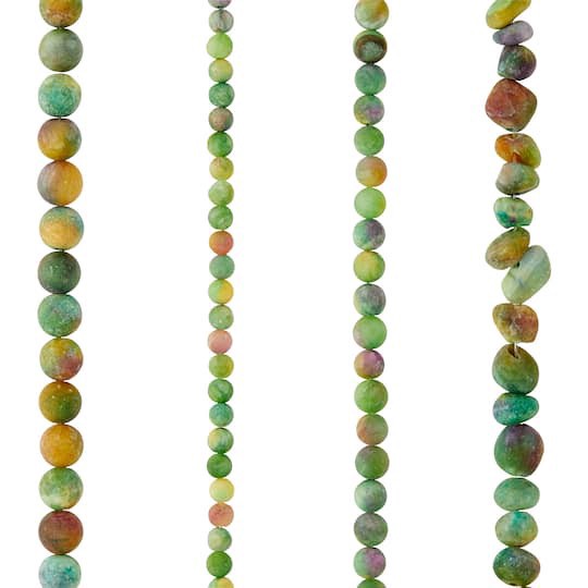 slide 1 of 3, Dyed Jade Stone Beads Value Pack By Bead Landing, 4mm-8mm