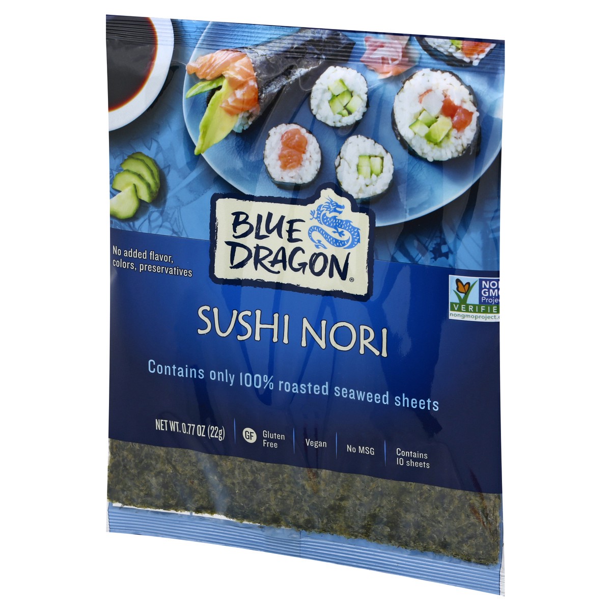 slide 5 of 13, Blue Dragon Sushi Nori Roasted Seaweed Sheets, 10 ct; 0.77 oz