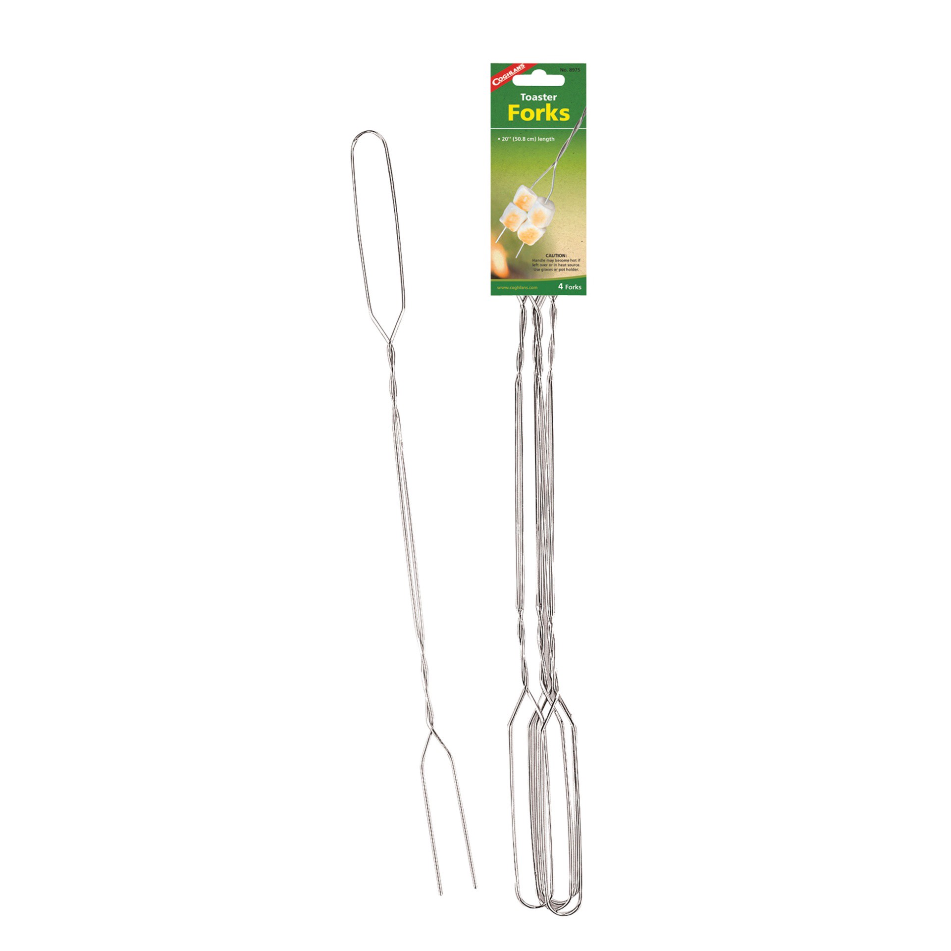 slide 1 of 1, Coghlan's Toaster Forks - 4 Pack, 20 in