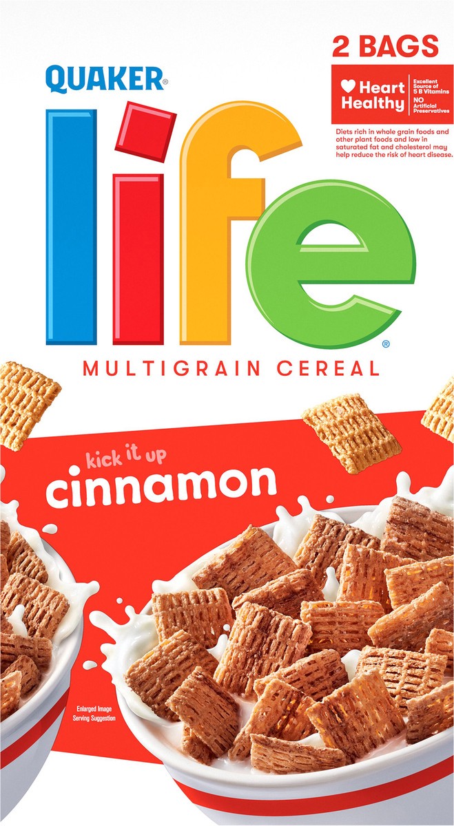 slide 5 of 6, Life Quaker Life Multigrain Cereal Cinnamon 31 Oz 2 Count, 2 ct